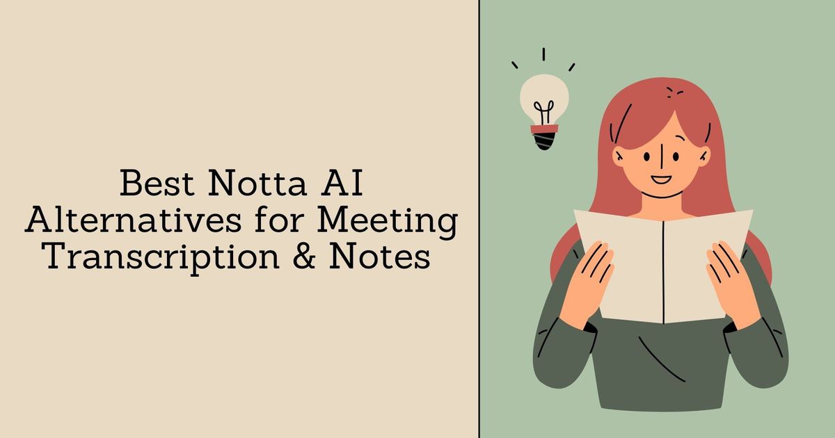 Melhores alternativas de Notta AI para transcrição e notas de reuniões (2025) - Vomo