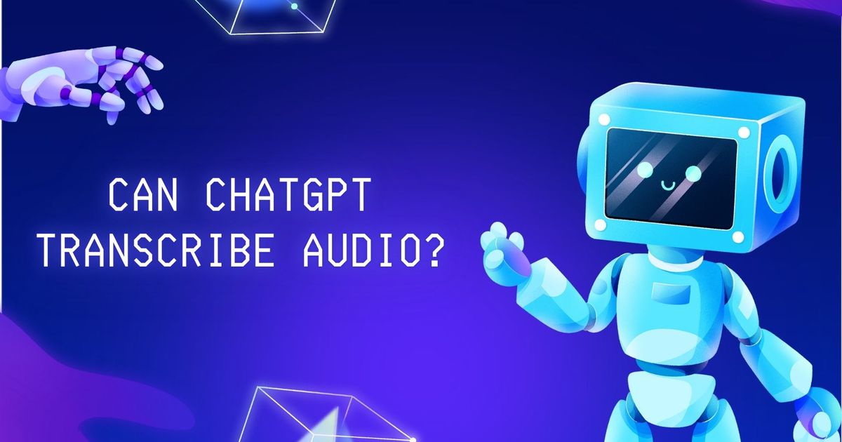O ChatGPT pode transcrever áudio?