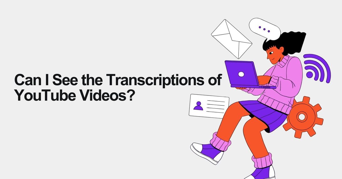 Posso ver as transcrições dos vídeos do YouTube?