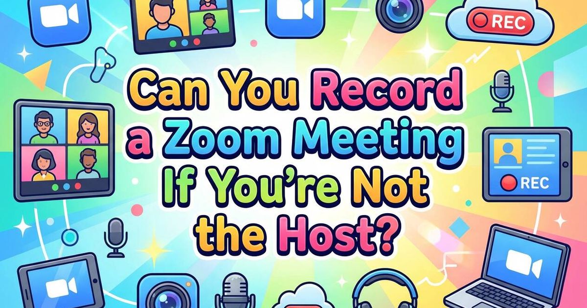 É possível gravar uma reunião Zoom se não for o anfitrião?