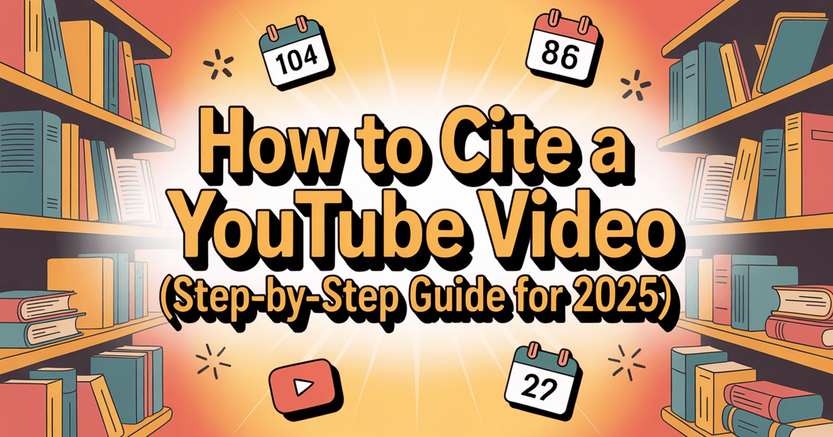 YouTube-videon siteeraaminen (vaiheittainen opas vuodelle 2025)