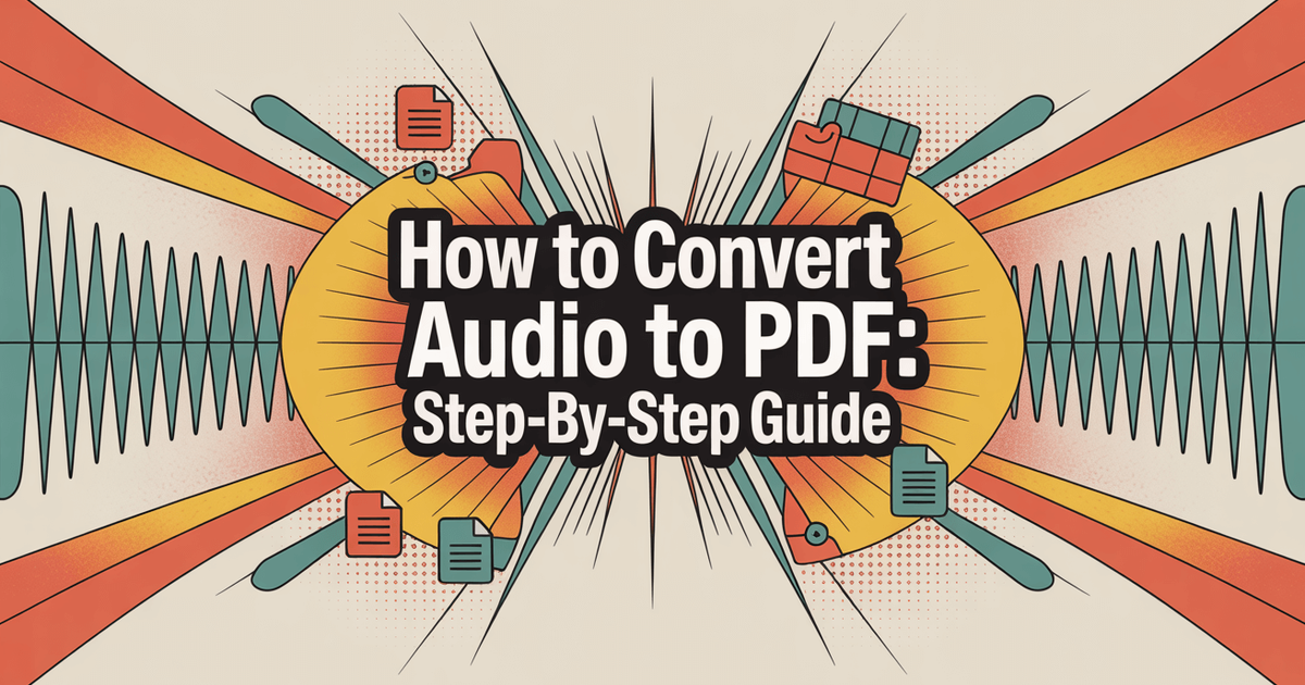 Sådan konverteres lyd til PDF: Trin-for-trin guide