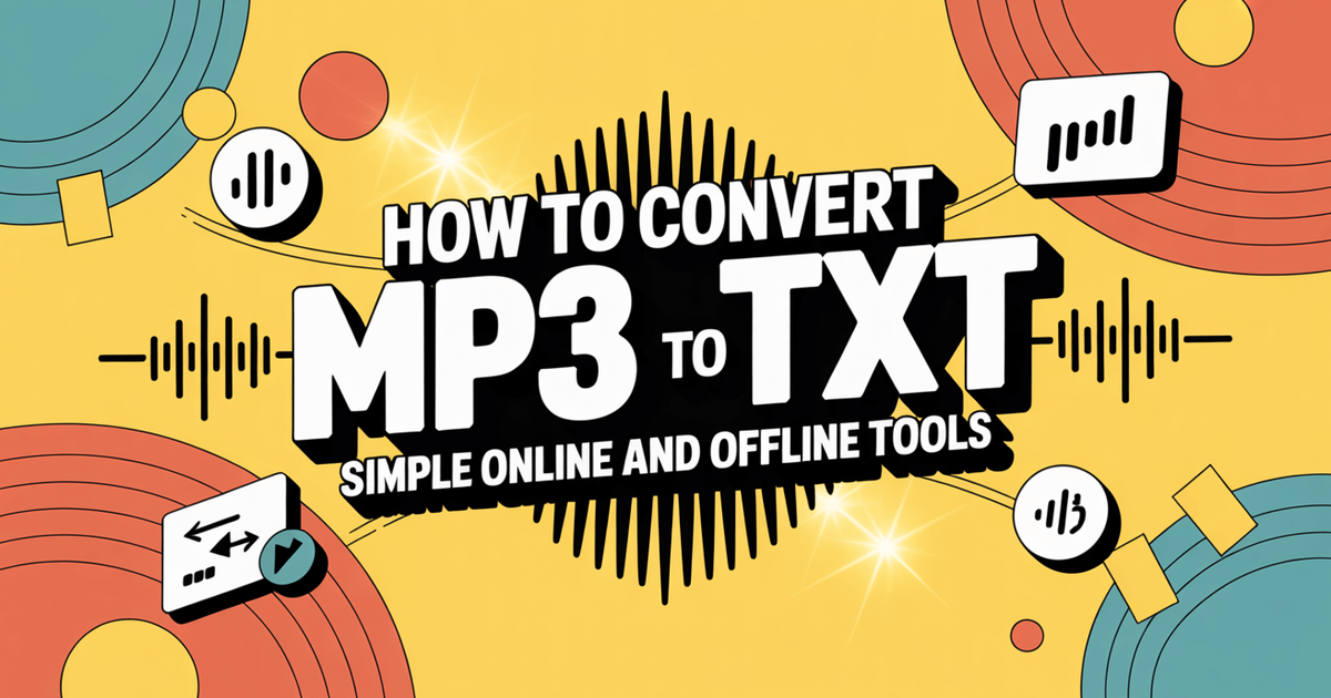 Como converter MP3 para TXT: Ferramentas simples online e offline