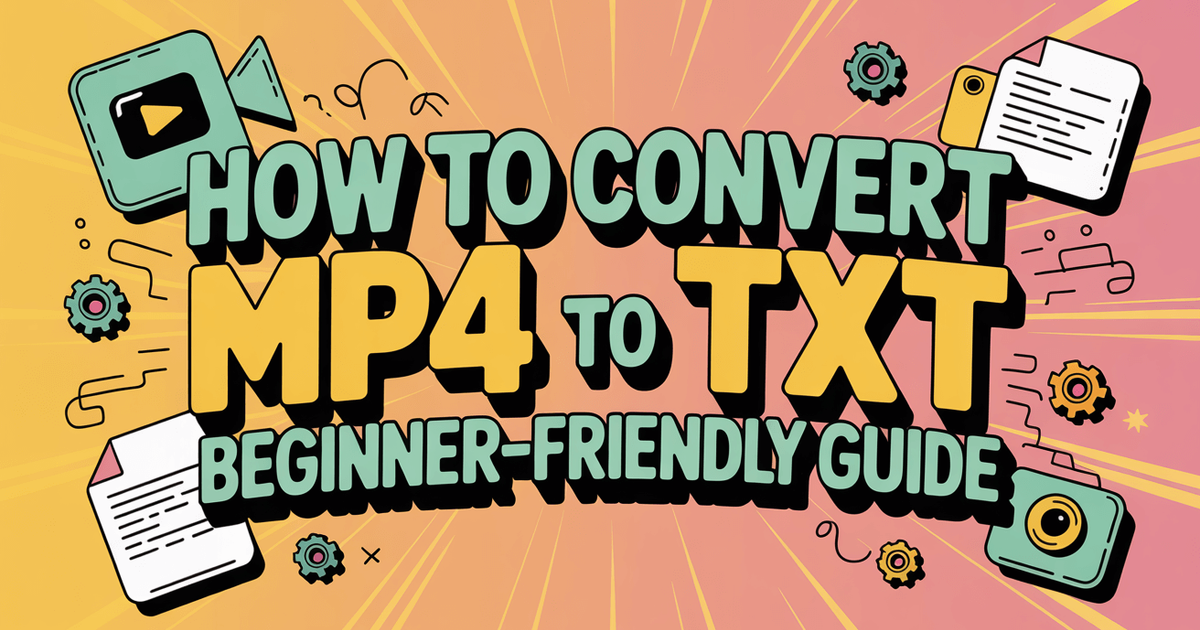 Como converter MP4 para TXT: Guia para principiantes