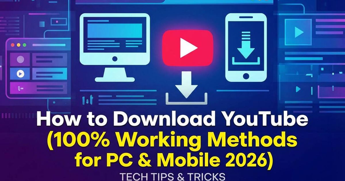 Como baixar vídeos do YouTube (métodos de trabalho 100% para PC e celular 2026)