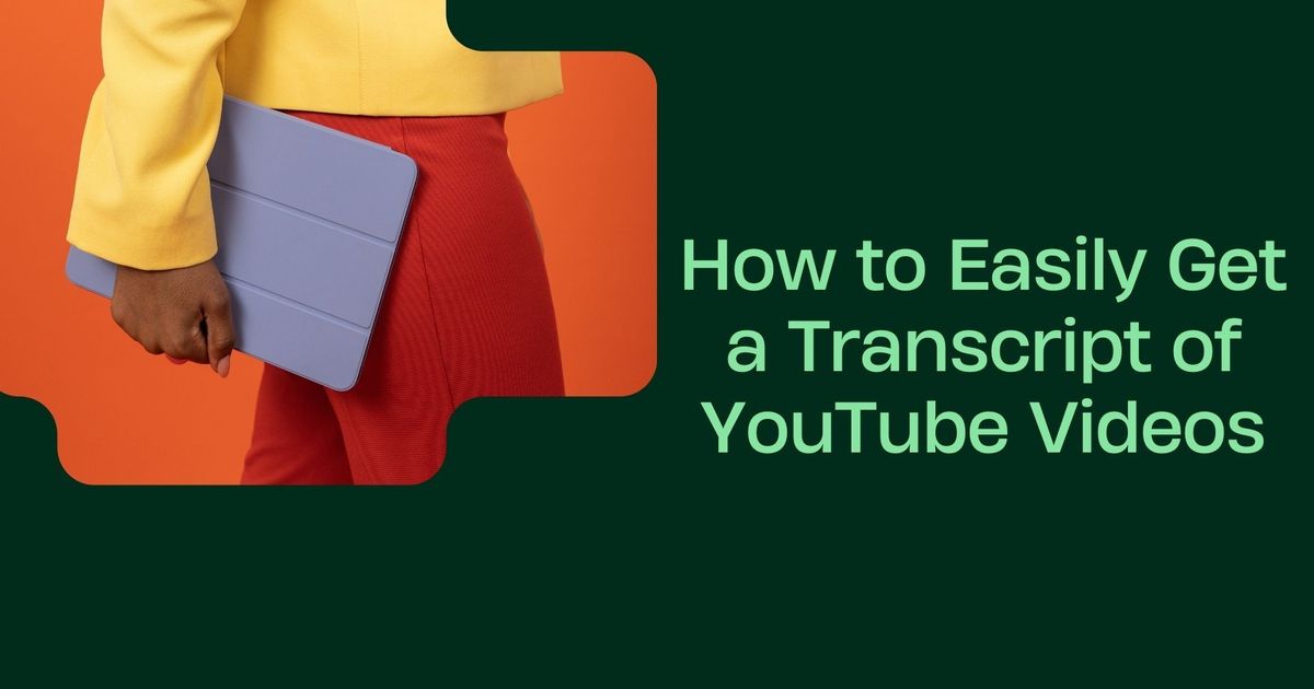 Como obter facilmente uma transcrição de vídeos do YouTube