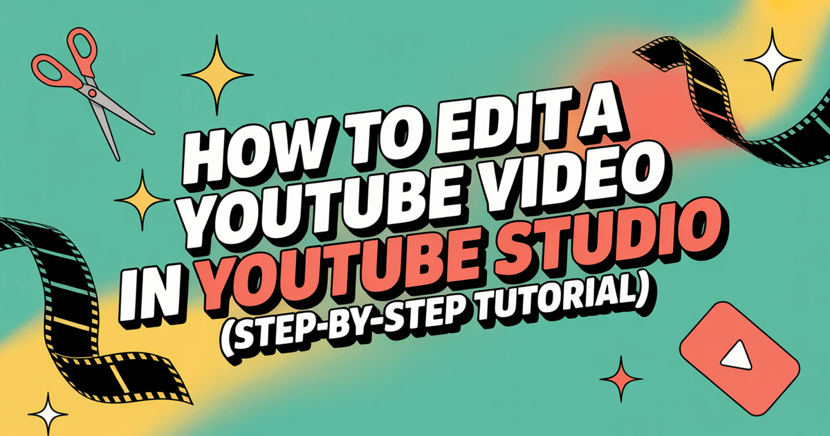 YouTube-videon muokkaaminen YouTube Studiossa (vaiheittainen opetusohjelma)