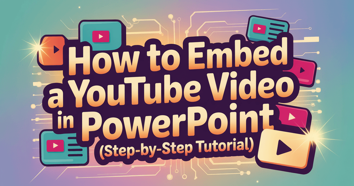 YouTube-videon upottaminen PowerPointiin (vaiheittainen ohje)
