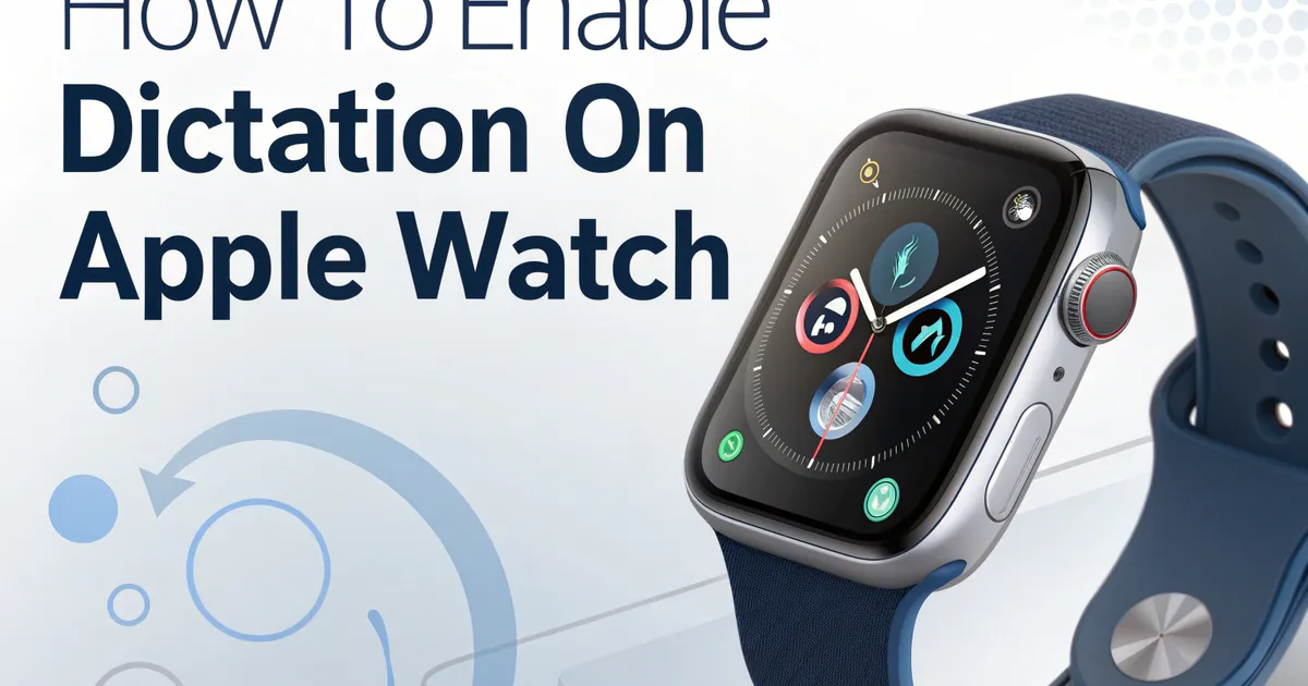 Sådan aktiverer du diktering på Apple Watch