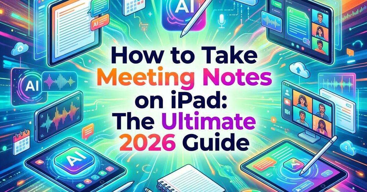 Como fazer anotações de reuniões no iPad: O guia definitivo para 2026