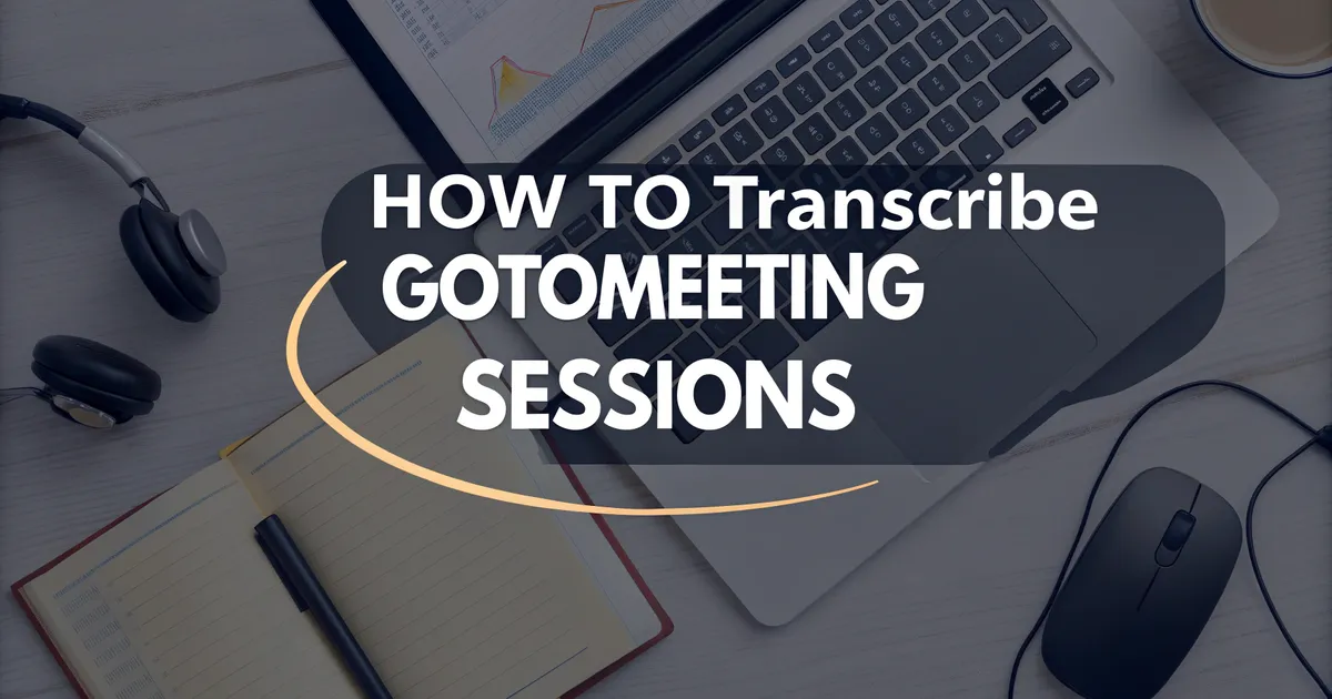 transcrever sessões GoToMeeting