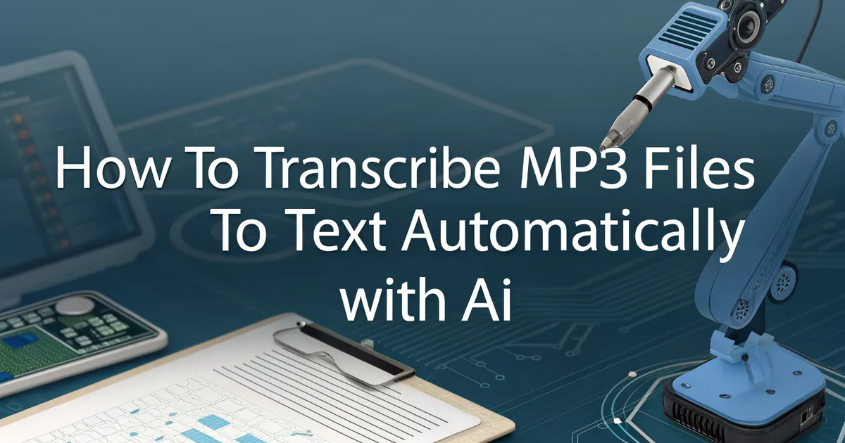 Sådan transskriberer du MP3-filer til tekst automatisk med AI
