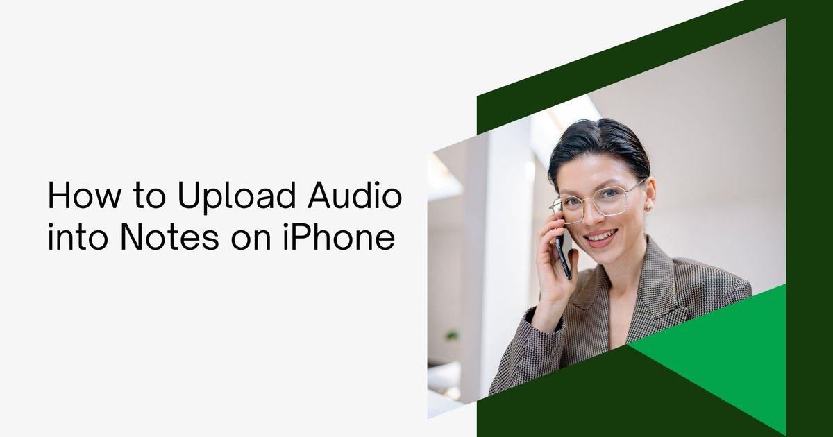 Como carregar áudio em notas no iPhone