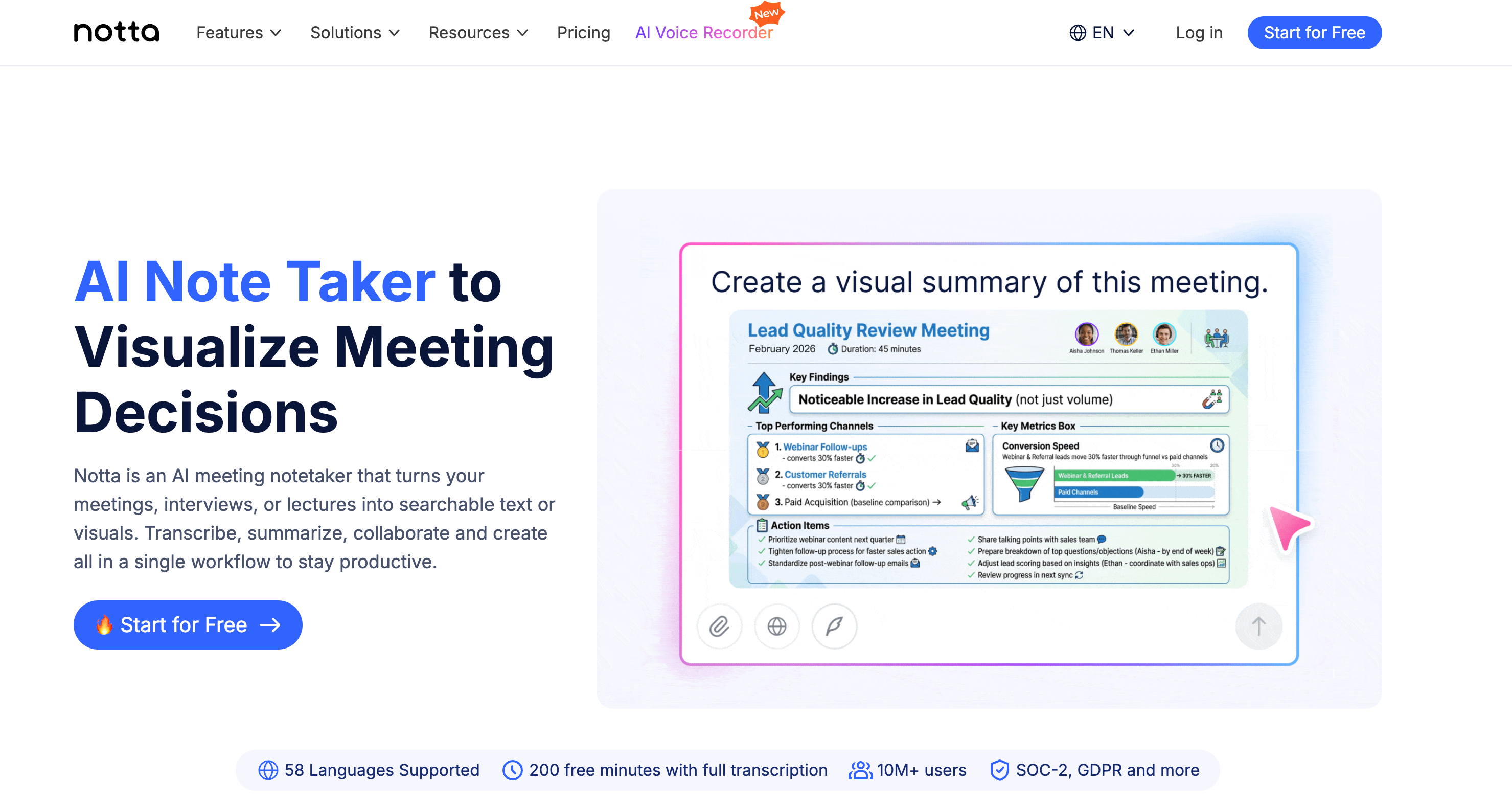 Notta: Best for Multilingual Mobile Transcription