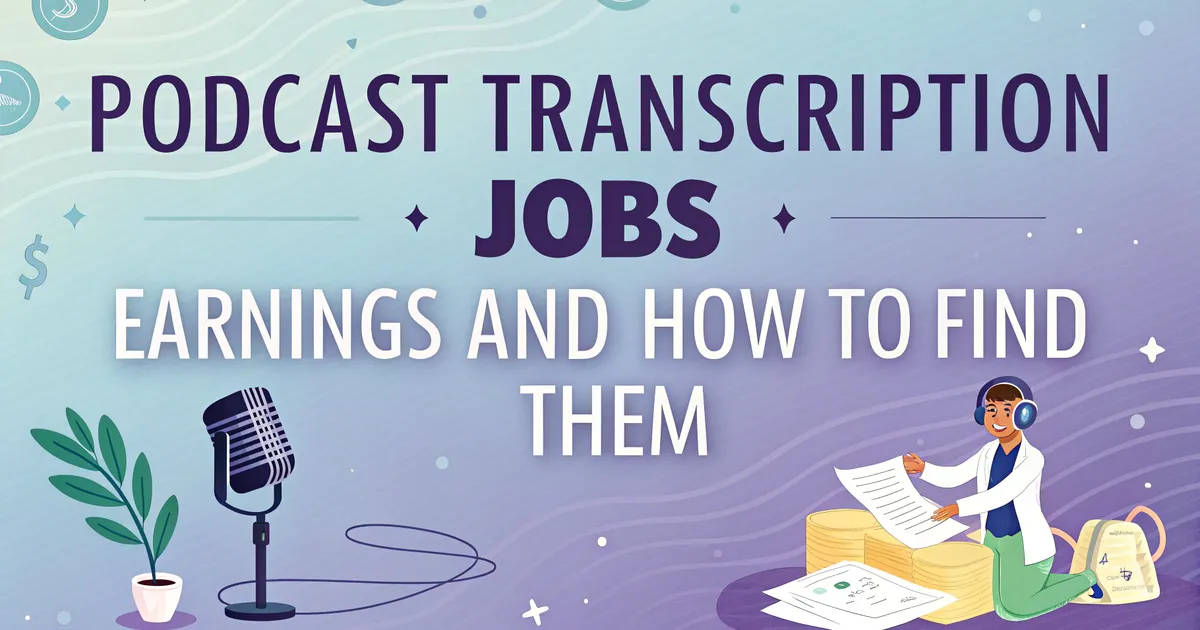 Podcast-transskriberingsjob: Indtjening og hvordan man finder dem