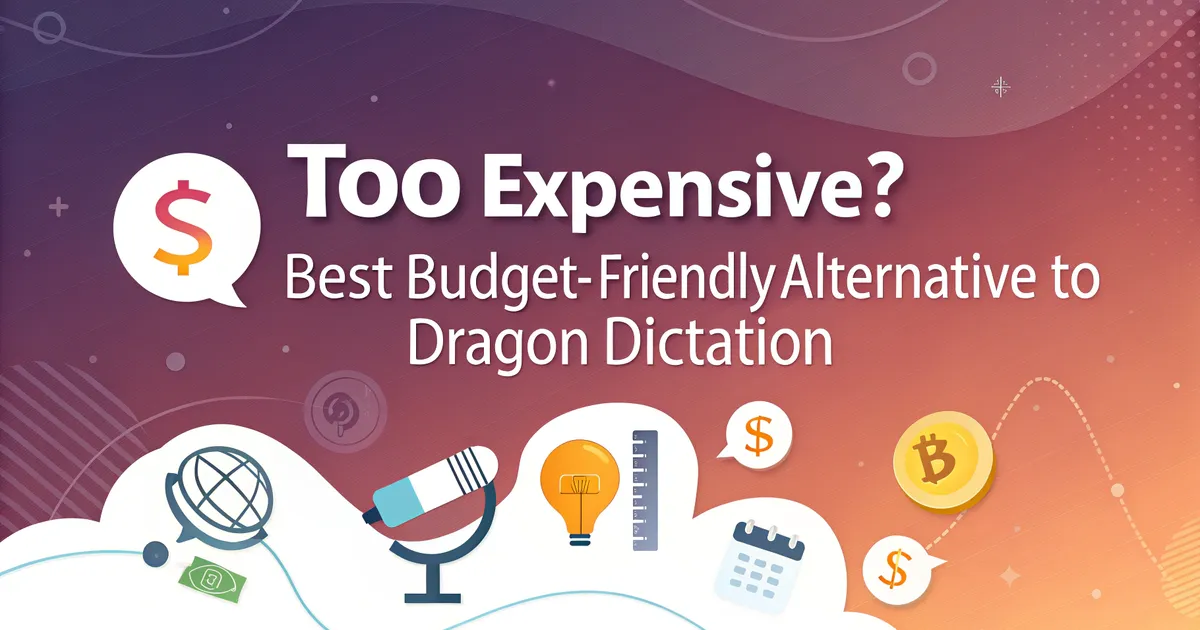 For dyrt? Bedste budgetvenlige alternativ til Dragon Dictation (høj nøjagtighed, lav pris)