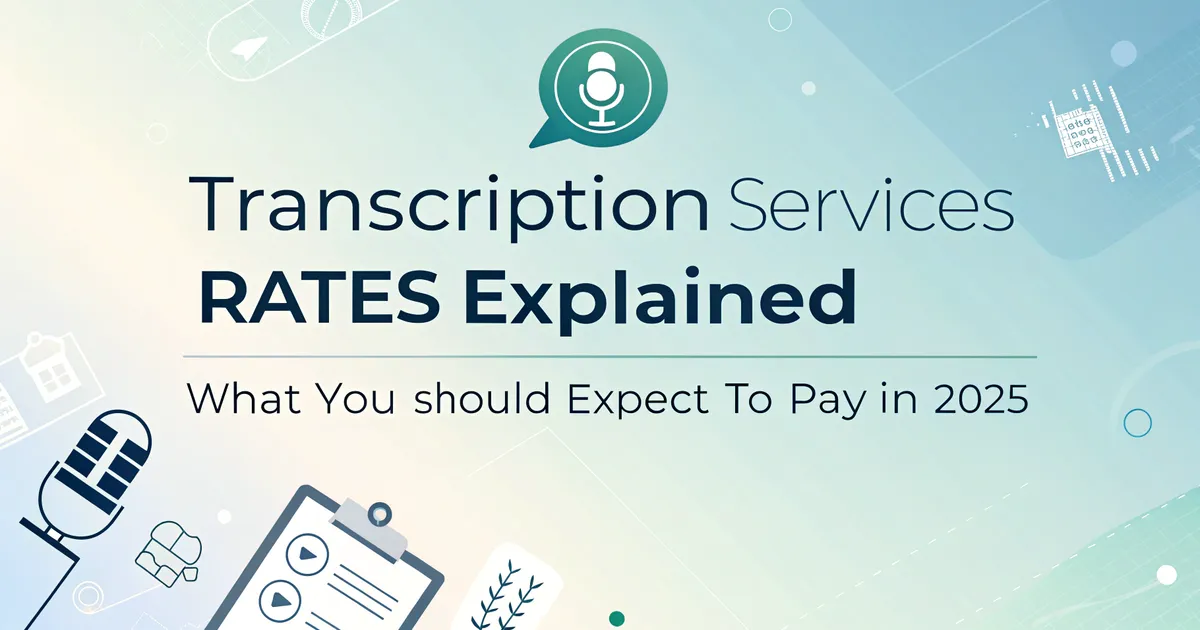 How Much Does Transcription Service Cost in 2026? A Complete Pricing Guide