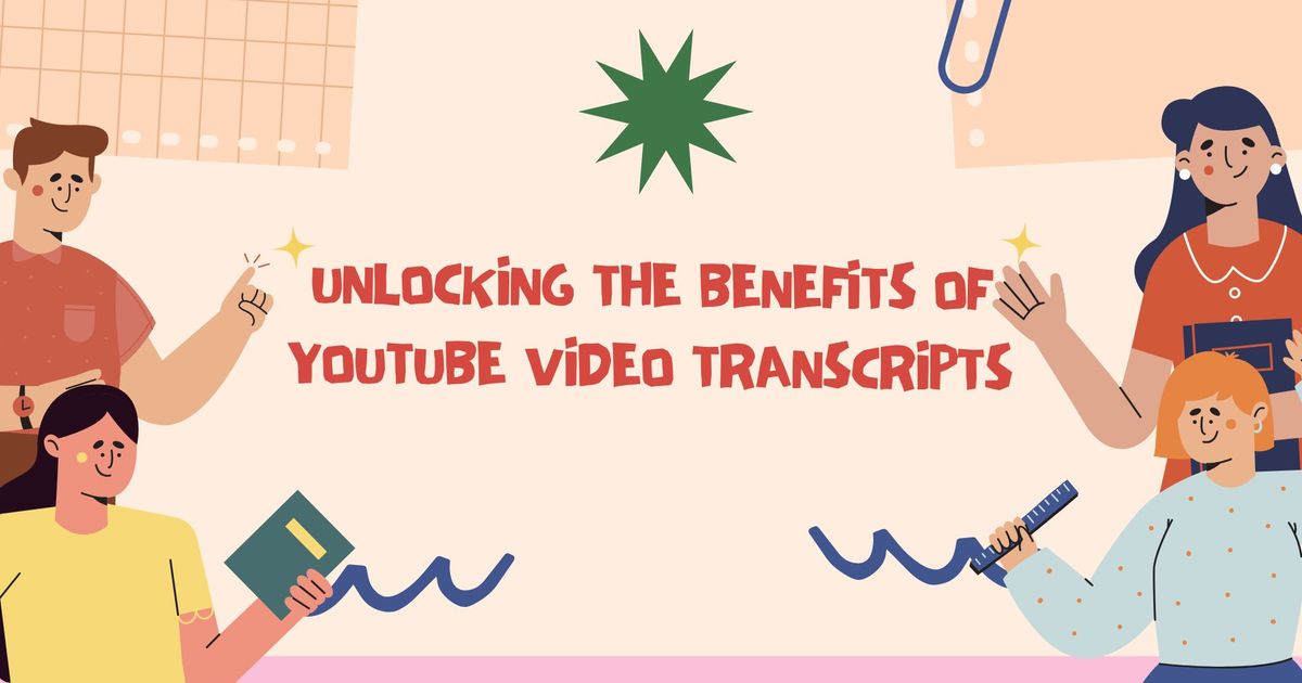 Dra nytta av fördelarna med YouTube-videotranskriptioner