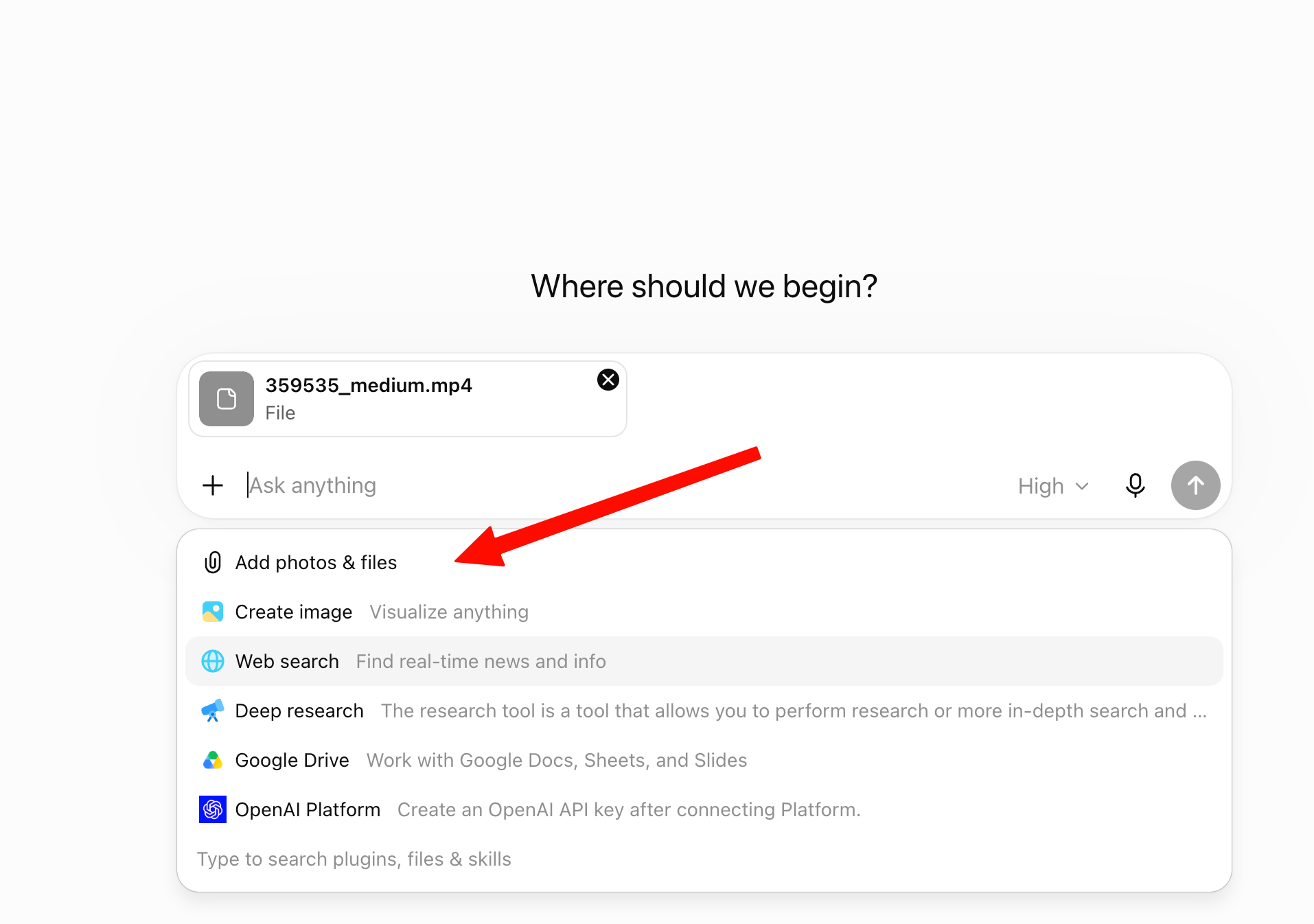 upload video files to gpt