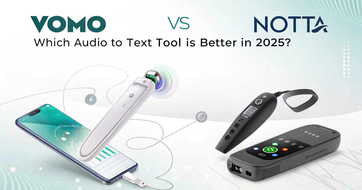 VOMO vs Notta: Hvilket lyd-til-tekst-værktøj er bedst i 2025?